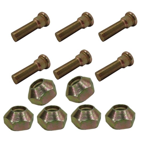 Aic Replacement Parts 195490M1 Front Wheel Studs & Nuts 181328M1 Fits Massey Ferguson TE20 TO20 TO30 KT-WHI30-0027-RAP - main